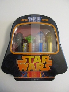 STAR WARS( Star * War z)×PEZ(petsu) < ограничение дюжина Bay da- дизайн жестяная банка комплект > специальный прозрачный ver. нераспечатанный товар Yoda R2D2 C3PO