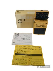 BOSS Acoustic Simulator AC-3 ボス アコースティックシュミレーター エフェクター 説明書、箱付き