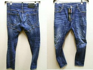 ●即決[44]DSQUARED2 TIDY BIKER JEAN 18SS S71LB0478 ストレッチ デニム スリム バイカー パンツ■5821