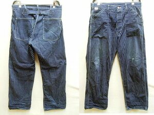 ◇即決[W36]SUGAR CANE ウォバッシュストライプ SC40786 ベイカーパンツ WABASH STRIPE WORK PANTS シュガーケーン■6296