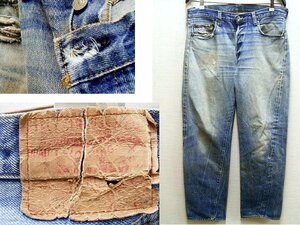 ◇即決[W36]鬼ヒゲ オリジナル 赤耳 Levi's 501 82年1月製 ビンテージ セルビッチ デニム パンツ■6562