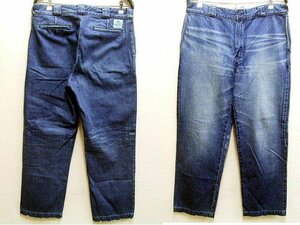 ●即決[XL]美品 CHALLENGER 23SS WORKER PANTS WASHED INDIGO ワイド ワーク ビンテージ加工 デニム CLG-PT023-001 パンツ■6541