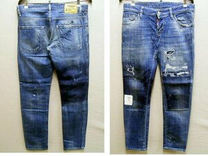 即決[48]DSQUARED2 16SS CLEMENT JEAN パッチワーク S71LB0110 スキニー ストレッチ スリム デニム クレメント ジーン パンツ■6633