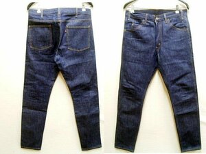 即決[W32]ほぼ未使用品 LVC 黒オレンジタブ 606 BIG E USA製 36060-0001 ビンテージ復刻 スリム LEVI’S VINTAGE CLOTHING■6774