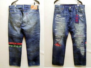 即決[W36]未使用品 Levi's 23SS CLOT 20周年 RBG Denim Jeans Medium Indigo クロット バンダナ柄 A5352-0000 デニム パンツ■6780