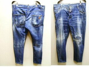 即決[56]DSQUARED2 17AW CLASSIC KENNY TWIST JEAN S71LB0317 ストレッチ クラシック ケニーツイスト スリム デニム パンツ■1536