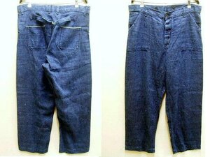 ◇即決[W36]Nigel Cabourn 22SS DECK PANT HEMP DENIM デッキパンツ ヘンプ ワイド 尾錠 ベイカーパンツ ナイジェルケーボン■1555