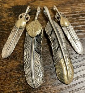 [* ultra rare *. gold & on gold & Heart feather 4 pieces set * god set * Old * Goro's * feather *goro's