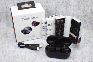 [ used good goods ]Technics EAH-AZ80-K black complete wireless earphone Bluetooth Panasonic (PDA199-1)