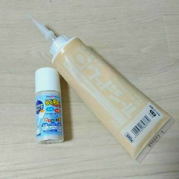 セメダイン ウッドシール アトムハウスペイント 水性ハケ入りらくらくペイント