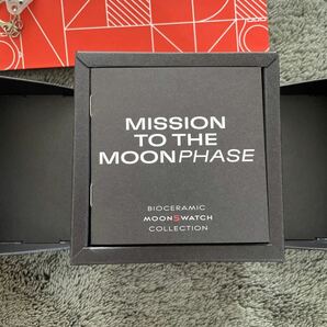 【送料込み】Snoopy x OMEGA x Swatch BIOCERAMIC MoonSwatch Mission To The Moonphase Black スヌーピー × オメガ × スウォッチの画像4