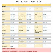 エスクード H17.05 ～ H29.04 スズキ カーオーディオ ハーネス 20P 20ピン カーナビ 社外 変換 コネクタ ステアリング配線_画像3