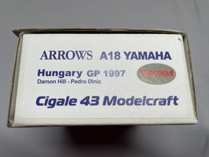 1/43 Cigale43 CFK004 Arrows A18 Hungarian GP 1997 (TAMEOtameo)