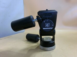 T【ム4-26】【60サイズ】▲Manfrotto マンフロット 雲台 141/カメラ用品 made in italy/※傷汚れ有