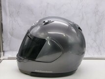 T【3ほ-00】【100サイズ】Arai ヘルメット アライ/メタリック/オートバイ/59-60cm/※使用感 傷 汚れ 剥がれあり_画像2