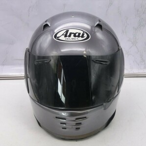 T【3ほ-00】【100サイズ】Arai ヘルメット アライ/メタリック/オートバイ/59-60cm/※使用感 傷 汚れ 剥がれありの画像1