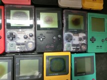 T【W3-86】【80サイズ】▲未検品/ニンテンドー ゲームボーイポケット 本体 まとめてセット/任天堂/※電池蓋欠品有_画像5