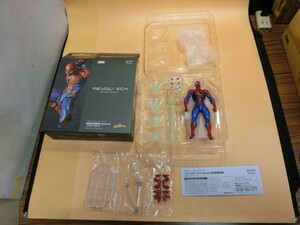 T【ユ4-27】【60サイズ】▲海洋堂 リボルテック アメイジングヤマグチ/スパイダーマン Ver.2.0 フィギュア/※パーツ欠品有