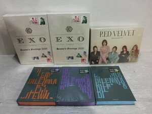 T【Z3-04】【140サイズ】未開封/EXO Red Velvet ENHYPEN CD・グッズセット/K-POP/※パッケージ傷み有