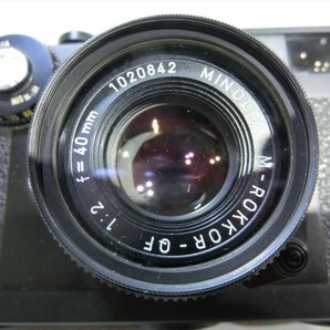 T【Z3-25】【80サイズ】▲ライツミノルタ CL フィルムカメラ/M-ROKKOR 40mm F2 1：2 f=40mm・1：4/90 レンズ/ジャンク扱い/※傷・汚れ有の画像5