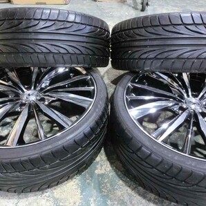 T【C4-01】【4箱】★ウェッズ レオニス VX/19インチ ホイール＆FALKEN FK452 タイヤ 4本セット/※傷・汚れ有の画像4