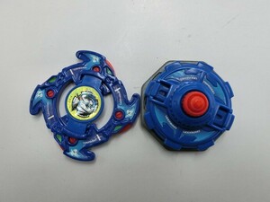 T【メ4-90】【送料無料】Beyblade 爆転シュート ベイブレード ラグーンF 青龍カラーバージョン/※傷汚れ・表面削れ有