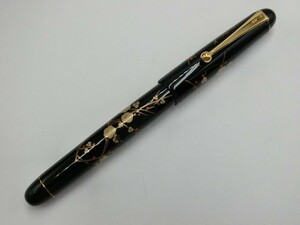 T【モ4-20】【60サイズ】▲PILOT パイロット/蒔絵 梅 國光會 万年筆/ペン先：14K-585/文房具/※インク無し・擦れ傷・汚れ有