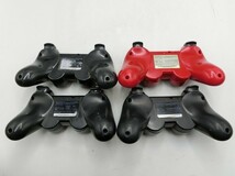 T【ヨ4-23】【60サイズ】▲PS3 プレイステーション3 コントローラー CECHZC2J 4点セット/ジャンク扱い/※傷汚れ 破損 劣化有_画像3