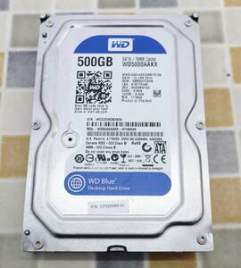 ∨500GB ｜3.5インチ SATA 内蔵ハードディスク｜Western Digital ウェスタンデジタル WD5000AAkX ｜内臓HDD フォーマット済み■O5404