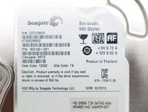 ∨ 500GB｜内蔵型 3.5インチ HDD ハードディスク SATA｜Seagate シーゲート ST500DM002 ｜ フォーマット済 ■O1221_画像3