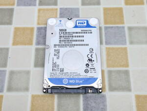 ∠ 500GB｜SATA 2.5インチ 内蔵 ハードディスク｜WD Western Digital WD5000LPVX HDD｜フォーマット済み ■N8066