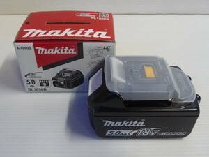未使用 makita マキタ 純正 リチウムイオンバッテリー 18V 5.0Ah BL1850B 残量表示