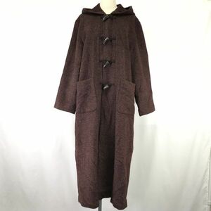 ハーモニカ/HARMONICA★ロング丈/ダッフルコート【レディースL-LL程度/茶/brown】Coat/Jumper◆BH626