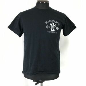 United Athle/ユナイテッドアスレ★BLACK PIRATES/半袖Tシャツ【メンズS/black/黒】カジュアル/Tops/Shirts◆BH638