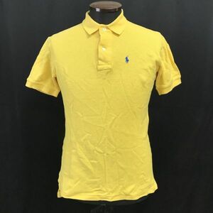 ラルフローレン/Ralph Lauren★半袖ポロシャツ【メンズS/黄/yellow/コットン100%】Tops/Shirts/正規代理店タグ/ナイガイ◆BH653