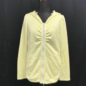 アディダス/adidas★紫外線/UV CARE/ジップアップパーカー【レディースL/薄黄色/UVカット】Jacket/Jumper◆BH653