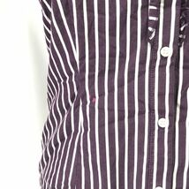 TOMMY HILFIGER/トミーヒルフィガー★半袖シャツ/ブラウス【レディースS/white×purple/白×紫】フリル/Tops/Shirts◆BH669_画像4