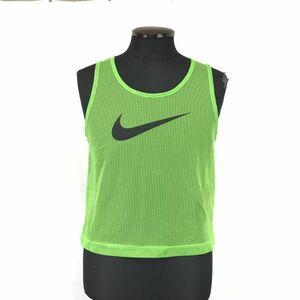 NIKE TEAM/ナイキ★メッシュタンクトップ【green/緑】ゼッケン/ネオンカラー/バスケットボール/フットサル/サッカー/Tops/Shirts◆BH684