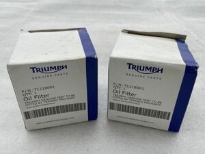  Triumph original oil filter Element 2 piece T1218001 extra Bonneville Scrambler Speed Triple Thruxton Tiger 