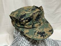 米軍実物 新品未使用 USMC ギャリソン キャップ MEDIUM ウッドランドマーパット CAP WOODLAND MARPAT アメリカ海兵隊 カモフラージュ 迷彩 _画像2