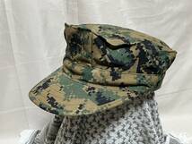 米軍実物 新品未使用 USMC ギャリソン キャップ MEDIUM ウッドランドマーパット CAP WOODLAND MARPAT アメリカ海兵隊 カモフラージュ 迷彩 _画像1