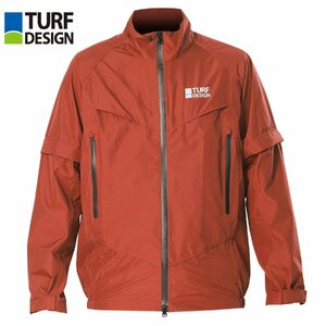  new goods * tarp design *TURF DESIGN*TDRW-2370J rain jacket * red *L