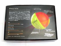 新品★タイトリスト★プロ PRO V1x ボール★2023★ローナンバー【1・2・3・4】★イエロー★日本正規品★1箱★12球_画像3