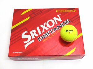 新品★ダンロップ★スリクソン ディスタンス ボール★SRIXON DISTANCE★2022★パッション イエロー★2箱★24球