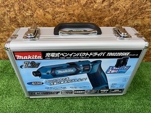 △ E193 7.2V充電式ペンインパクトドライバ makita マキタ TD022DSHX 青 未使用展示品