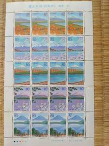  unused Fuji . lake ( Yamanashi prefecture ) Kanto -30 80 jpy 20 sheets 