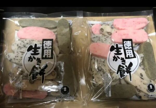 うさぎもち 徳用 生かき餅 (よもぎ、豆、えび、ごま) 500g×2 