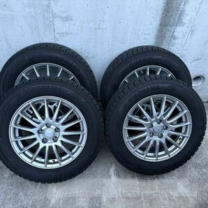 195/65R16 YOKOHAMA/ice GUARD iG60 22年1月購入 GRASS 16インチ 5.5J＋42 100 4H スタッドレス 4本 ヨコハマ アイスガード6の画像1