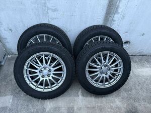 195/65R16 YOKOHAMA/ice GUARD iG60 22年1月購入 GRASS 16インチ 5.5J＋42 100 4H スタッドレス 4本 ヨコハマ アイスガード6