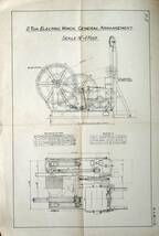 f24030929〇常磐炭鉱納 同梱資料 電動ウインチ ユニオン 炭鉱機械文献書類図面 炭鉱歴史参考資料 昭和２０年代後半朝鮮特需の頃_画像2